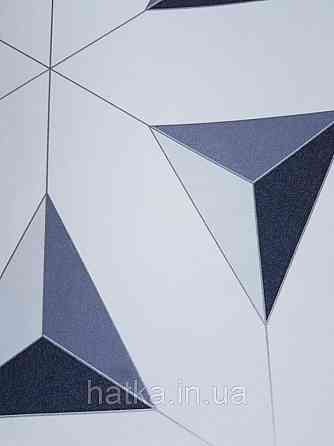 Шпалери флізелінові Decoprint Elisir EL21074 геометричні фігури 3д чорні сірі бежеві на білому тлі Київ