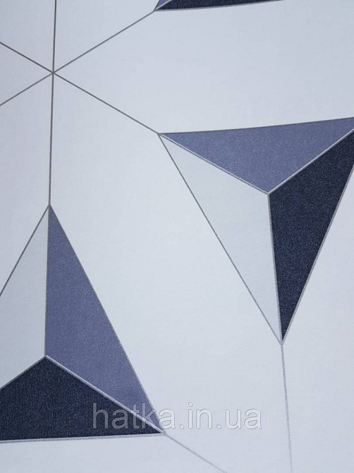 Шпалери флізелінові Decoprint Elisir EL21074 геометричні фігури 3д чорні сірі бежеві на білому тлі Київ - фото 1