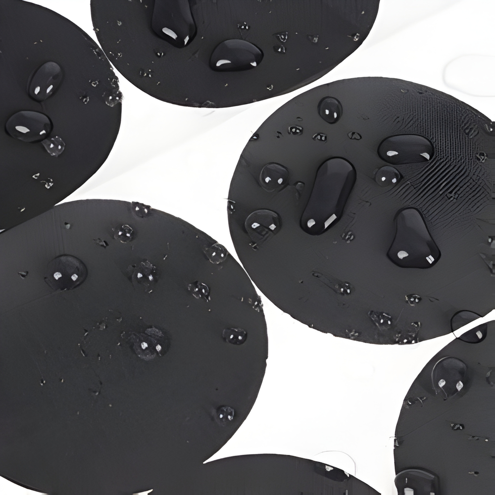 Шторка для ванної та душу 180x180 см водостійка, шторка для ванної кімнати з кільцями і гачками, біла з чорним принтом Кам'янець-Подільський - фото 5