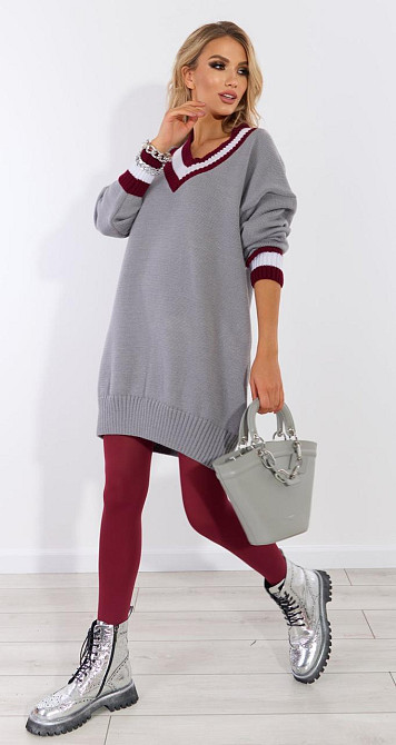 Красивый свитер платье (42-48) Киев - изображение 4