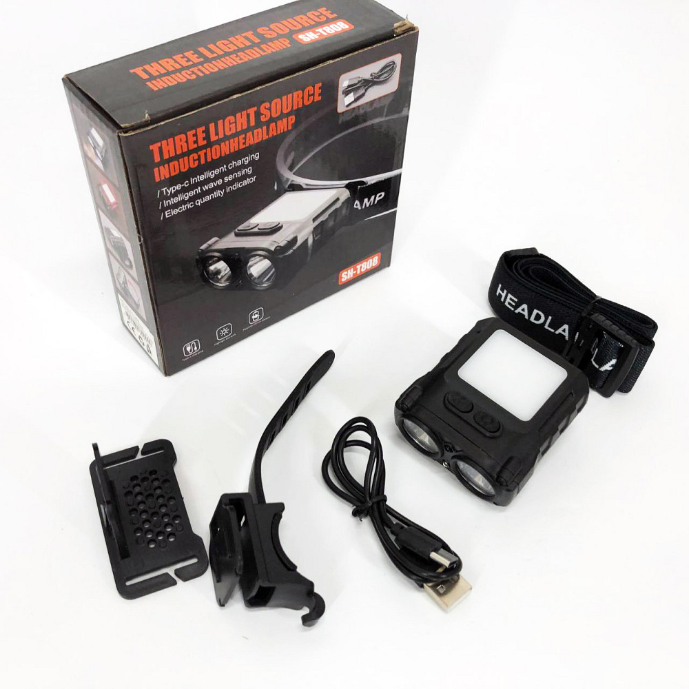 Налобный фонарь с удобным ремешком для головы, Фонарь на голову со встроенным аккумулятором UV-43 Ивано-Франковск - изображение 3