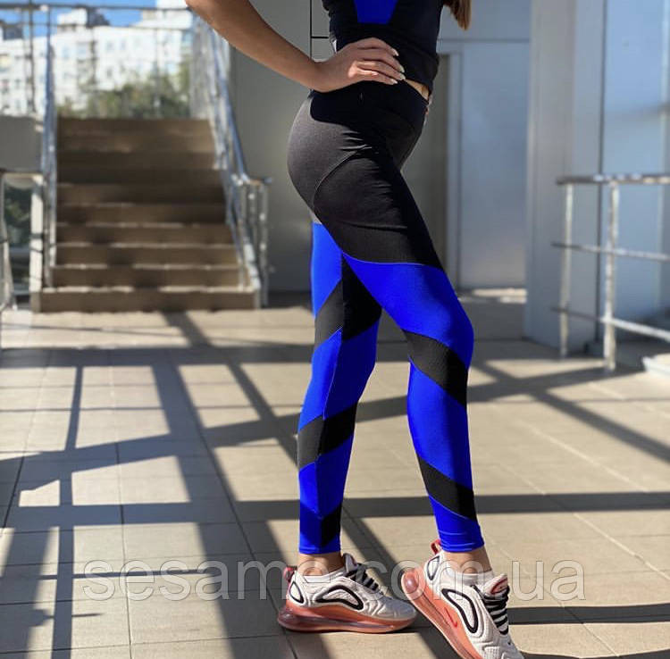 Лосины со вставками из сетки и поясом на резинке Харьков - изображение 1