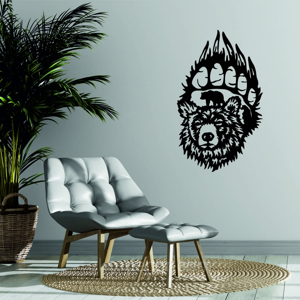 Настенное Панно  «Медведь» , Декор на стену Киев - изображение 1