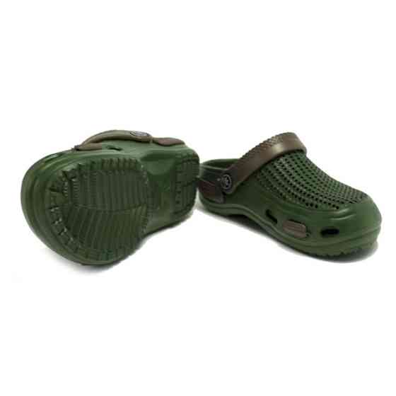 Крокси дитячі підліткові сабіки "Like Crocs" Хакі 32 20.5 см Одеса