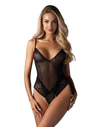 Боді Obsessive Blomentis crotchless teddy XL/2XL Sex Aura Київ