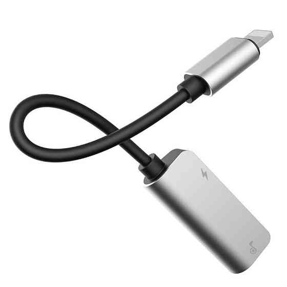 Перехідник Baseus iP Male to iP+iP Female L37 (Сріблястий) Николаев