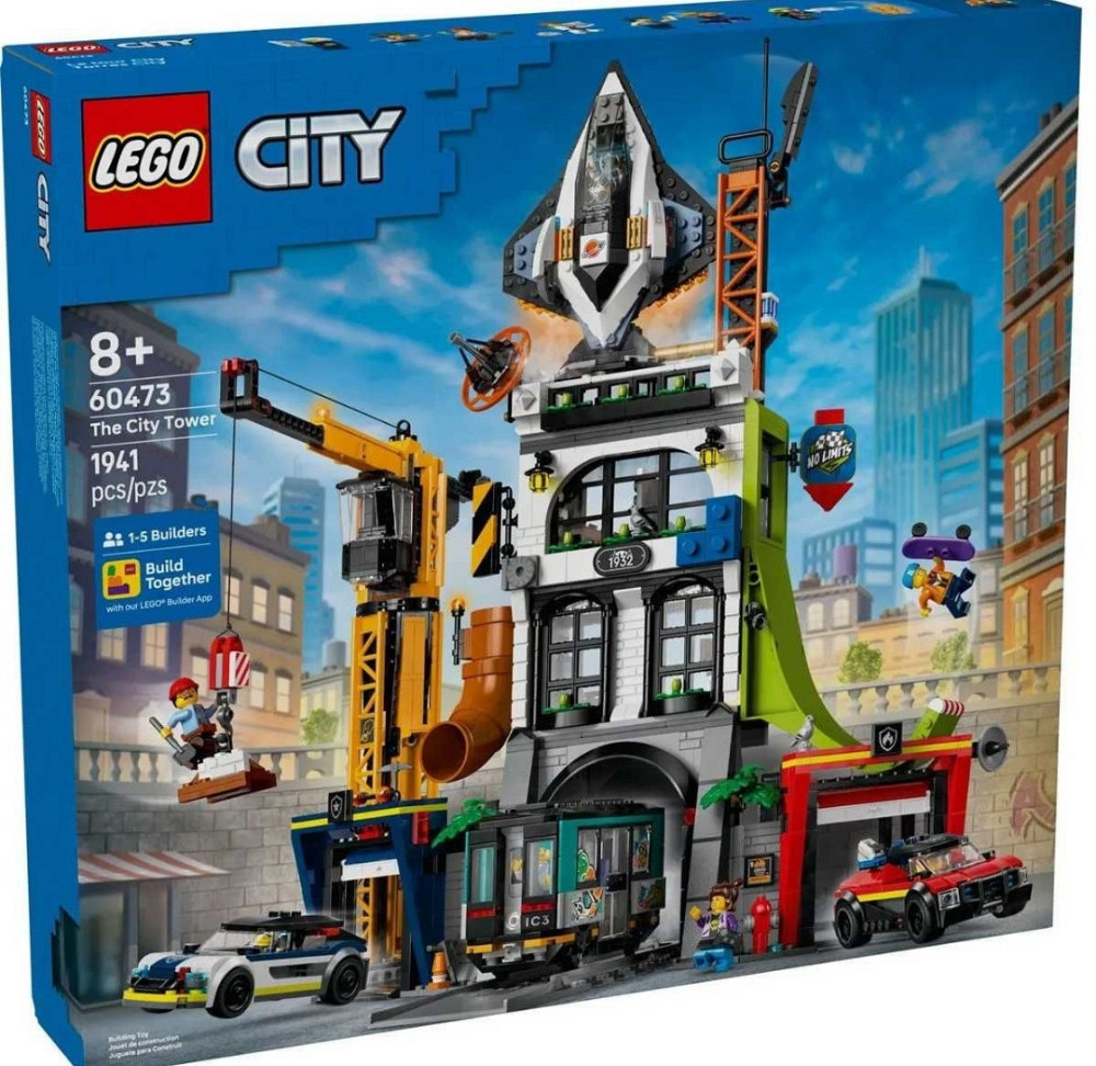Конструктор LEGO City 60473 Міська вежа (1941 Деталь) Київ - фото 2
