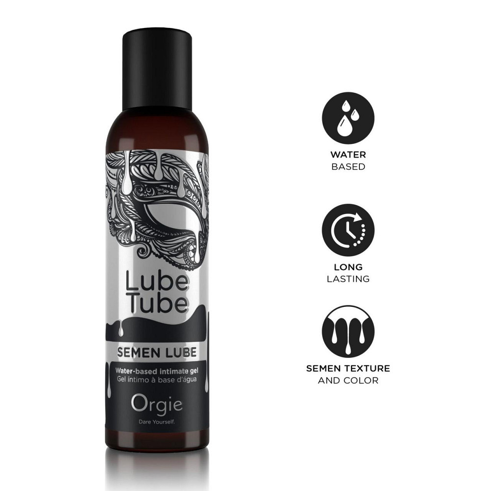 Лубрикант з імітацією сперми Orgie Lube Tube Semen Lube, 150 мл, водна основа, без смаку та запаху Sex Aura Київ - фото 3