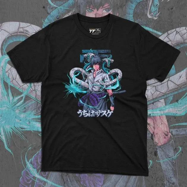 Футболка для подростка мальчика с принтом Наруто Саске Учиха 5 Размер 160 Anime10511 Днепр - изображение 1