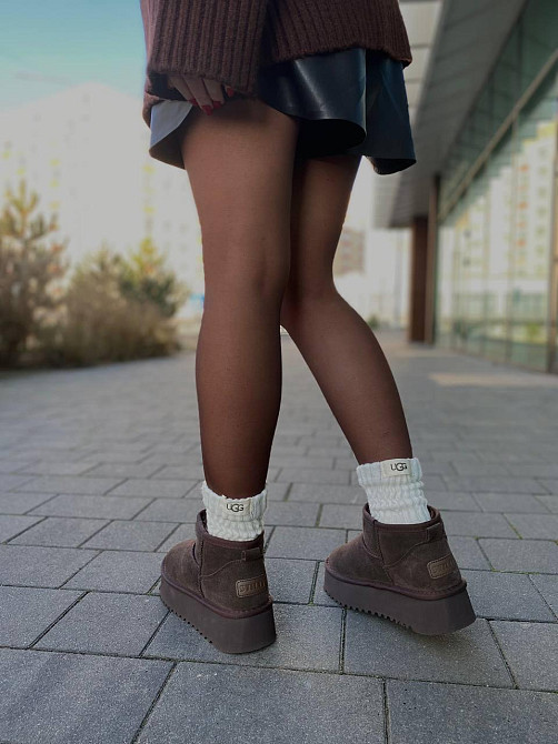 Stilli Угги жіночі STILLI 250-5 шоколадні (зима, замша натуральна) (6145) Коломия - фото 3