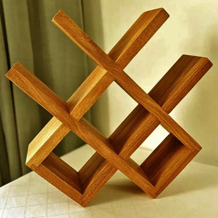 Настільна винна полиця "Катлер" охра Миколаїв - фото 1