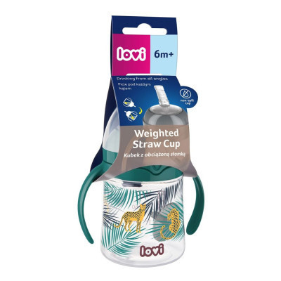 Поильник-непроливайка Lovi Jungle Vibes с трубочкой и утяжелителем 150 мл (35/366) Винница - изображение 10