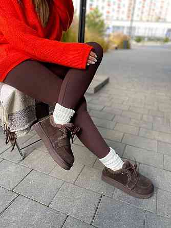 Угги жіночі ITTS 5263-41 коричневі (зима, замша натуральна) (6026) Коломия