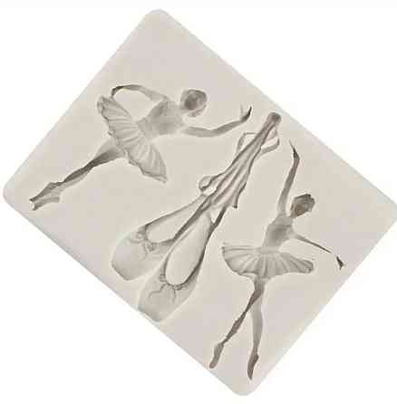 Молд силиконовый Балерины и пуанты 104 на 81 мм серый Киев