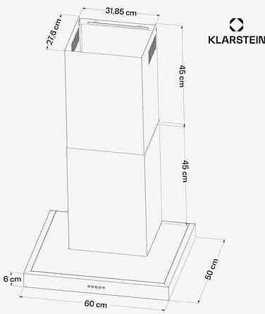Витяжка Klarstein AeroClean 60 см 721 м³/год. Харків