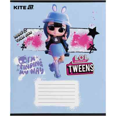 Тетрадь Kite LOL, 12 листов, косая линия (LO25-235) Винница