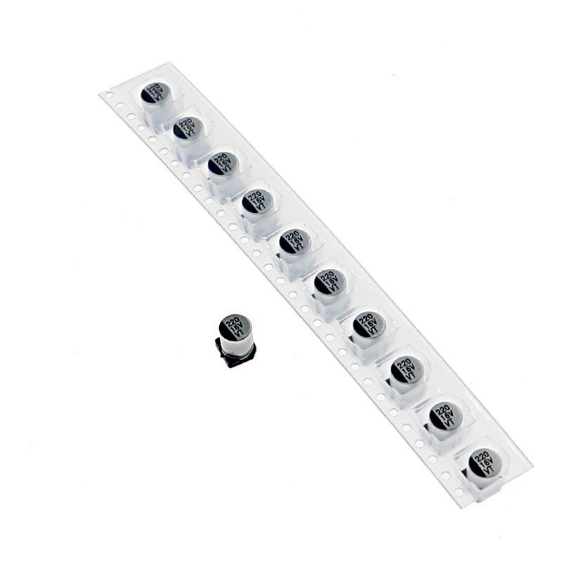 Набор алюминиевых конденсаторов SMD 130 шт 1-220 мкФ Киев - изображение 1