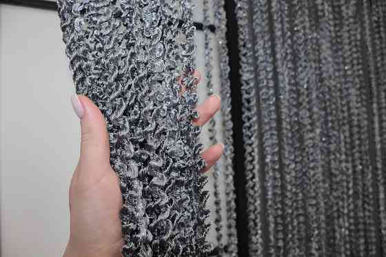 Шторы-нити спираль с люрексом Темно-серый 300х300см 1 шт (61-025) Киев