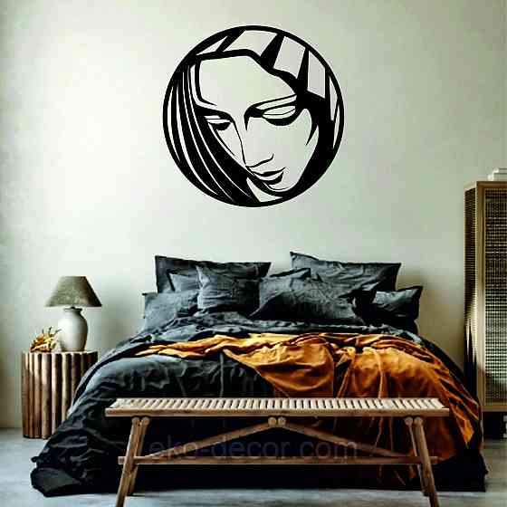 Декоративне настінне Панно «Сонеслава Матір», Декор на стіну 70*70 см, Чорний Київ