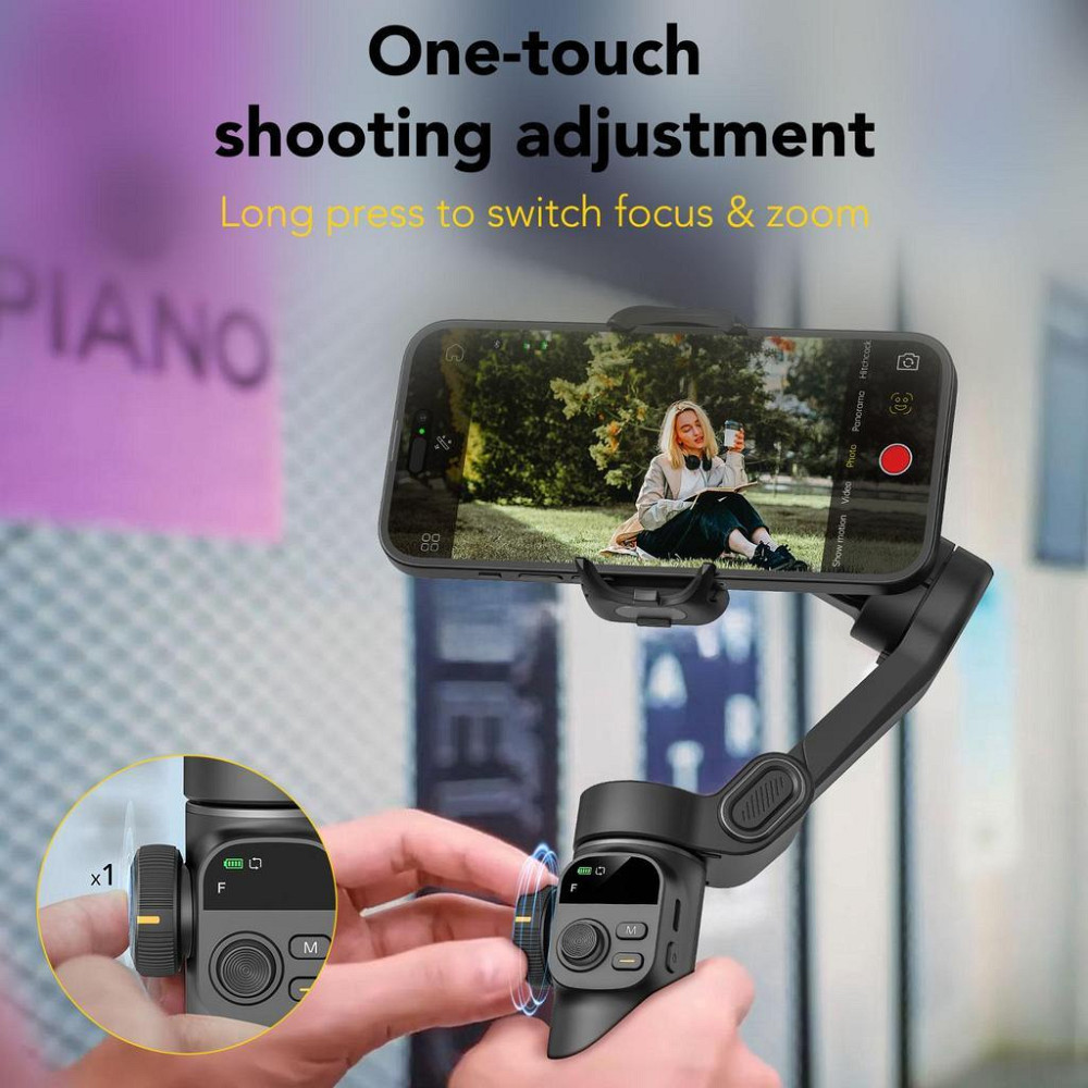 Трехосный стабилизатор AOCHUAN Professional Gimbal Stabilizer for Smartphone Smart X2 Чорний Одесса - изображение 7