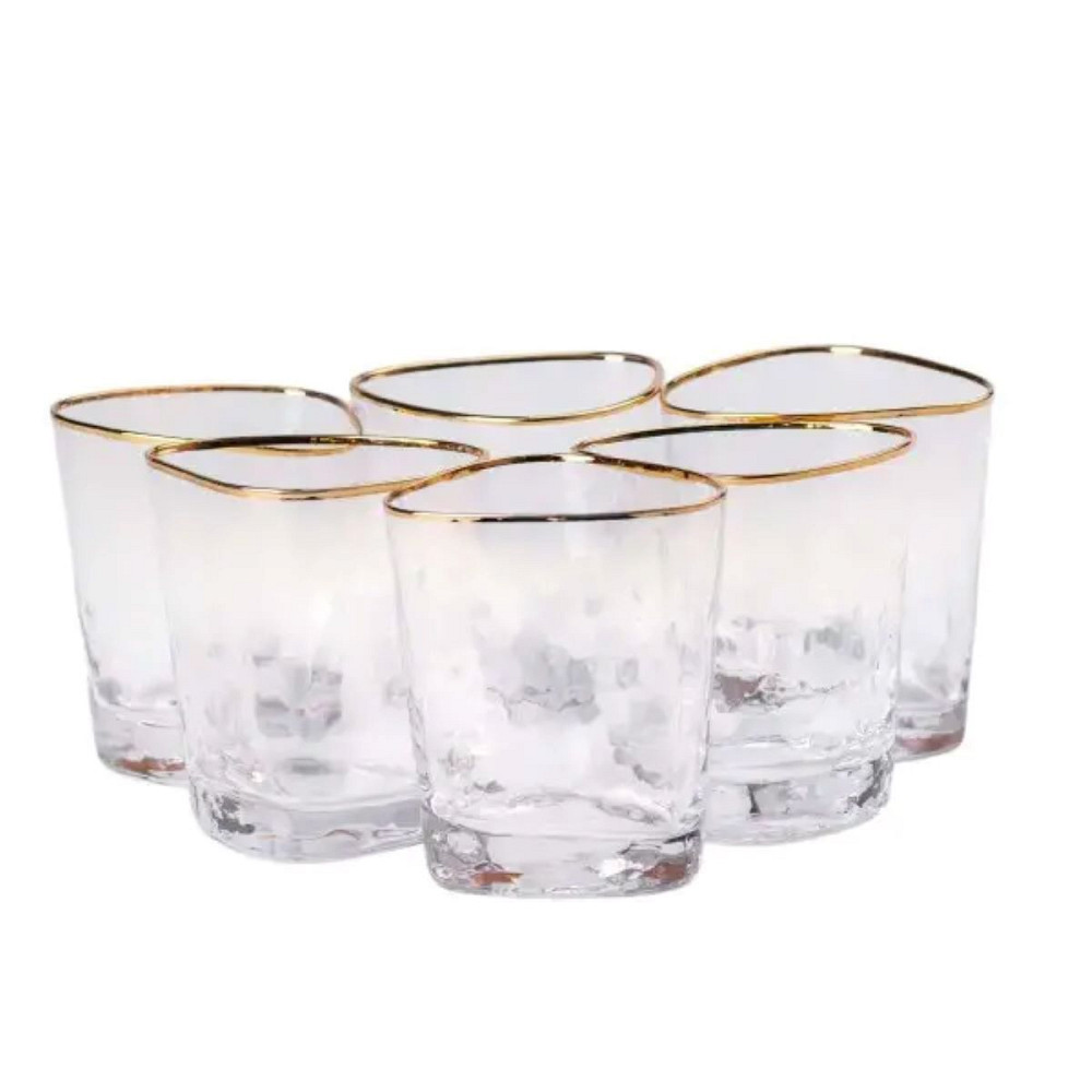 Yiwu Набір з 6 склянок, 400 мл, для лимонаду, води, соку та коктейлів HP-16-26 Коломия - фото 2