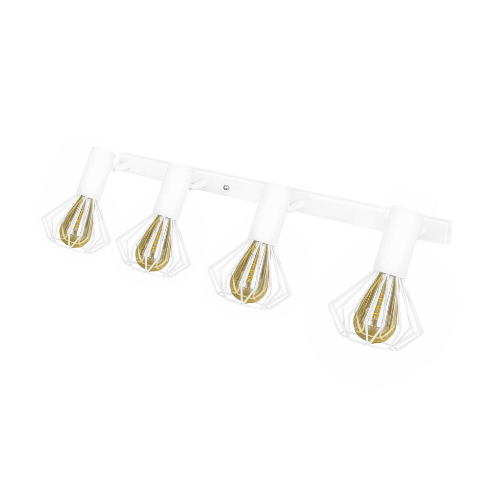 Светильник на планке с поворотними плафонами 4-Е27 Diadem NL 22151-4W белый Киев - изображение 3