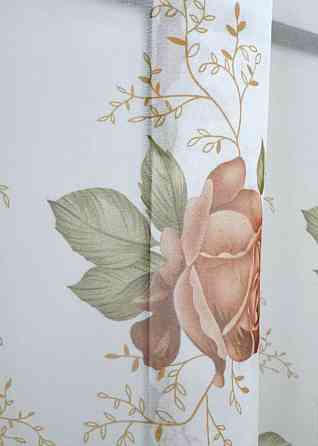 Кухонная арка VR-Textil № 000к белый с пудровым 280х150 см (51-242) Киев