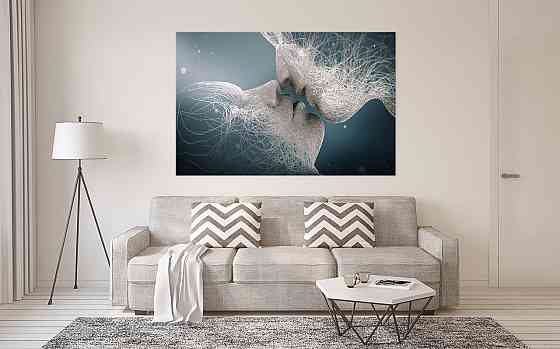 Картина холст в гостиную / спальню  Поцілунок закоханих    MLP_5 Киев