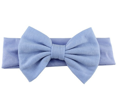 Пов'язка на голову дитяча широка one size блакитний Київ - фото 1