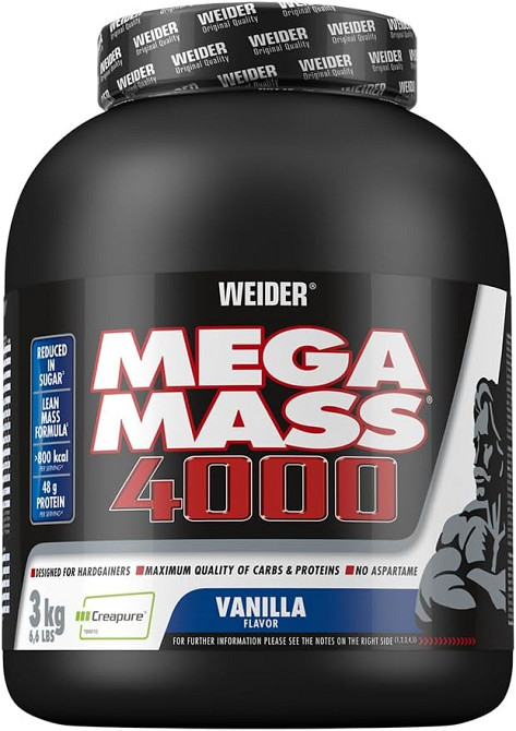 Гейнер Weider Mega Mass 4000 3,0 kg (Vanille) Луцьк - фото 1