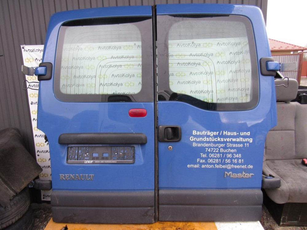 Двері задні Nissan Interstar 2003-2010 (низька база) Ковель - фото 1