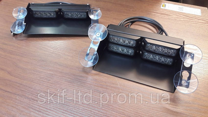 Маяк під скло автомобіля червоний синій (жовтий) Київ - фото 1