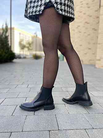 MILLI GOLD Черевики жіночі MILLI GOLD чорні натуральна шкіра висота 13 см (5236) 38р.39р.40р. Коломия