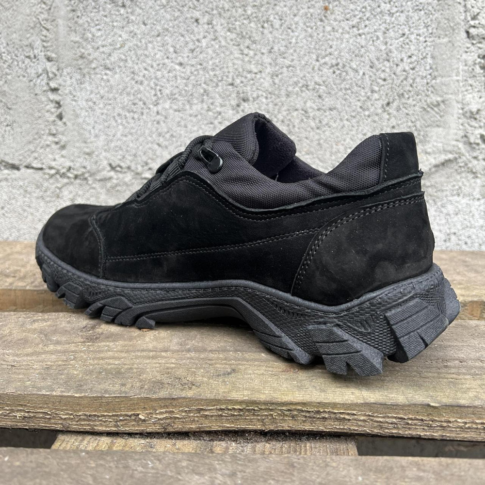 Чоловічі тактичні замшеві демісезонні кросівки, прошиті та проклеєні чорні військові кросівки Львів - фото 2