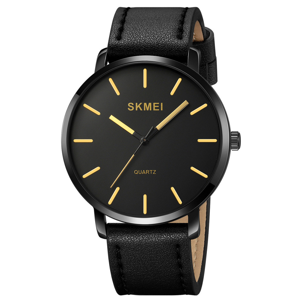 Skmei 1984LGD Gold-leather belt SBR Київ - фото 1