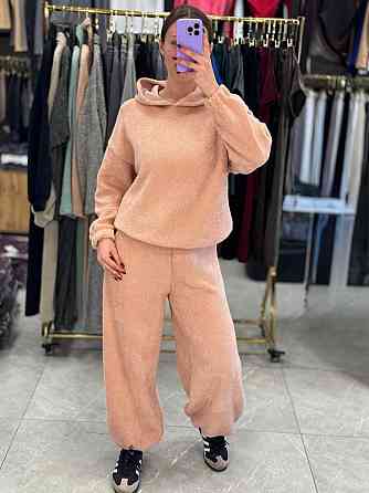 Женский теплый уютный костюм двойка из альпаки Персик, 42/44 Одесса