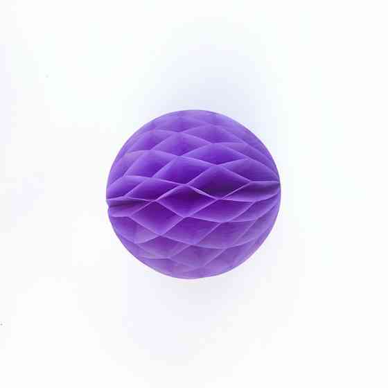 Шарик соты из бумаги 10 см сиреневый Киев