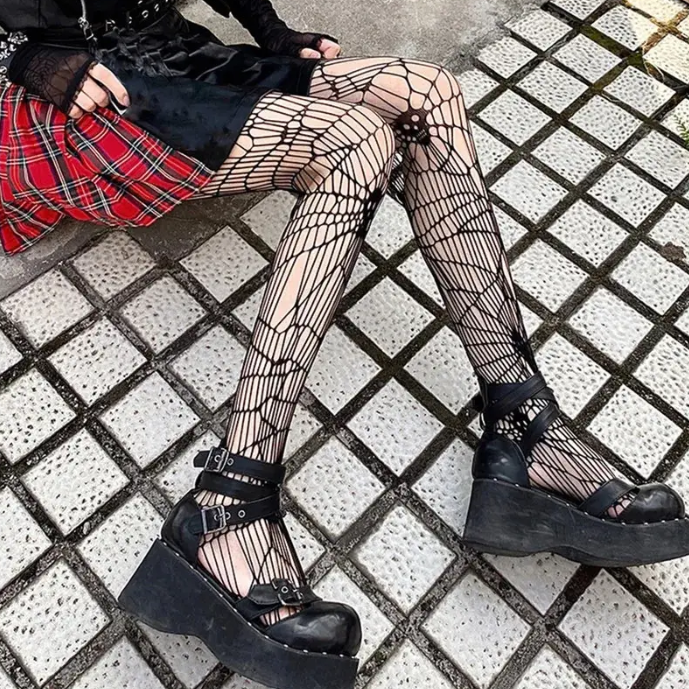 Колготи з черепами жіночі one size чорний Київ - фото 3