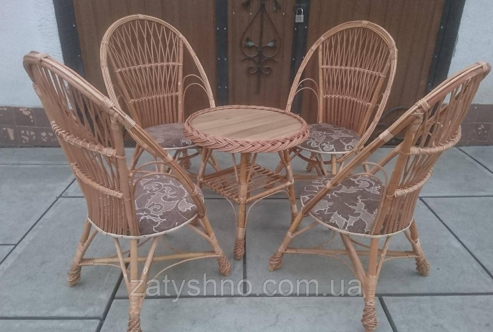Садовая мебель с плетеными креслами Киев - изображение 3
