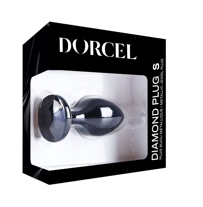 Металлическая анальная пробка с кристаллом Dorcel Diamond Plug Black S Sex Aura Киев - изображение 7