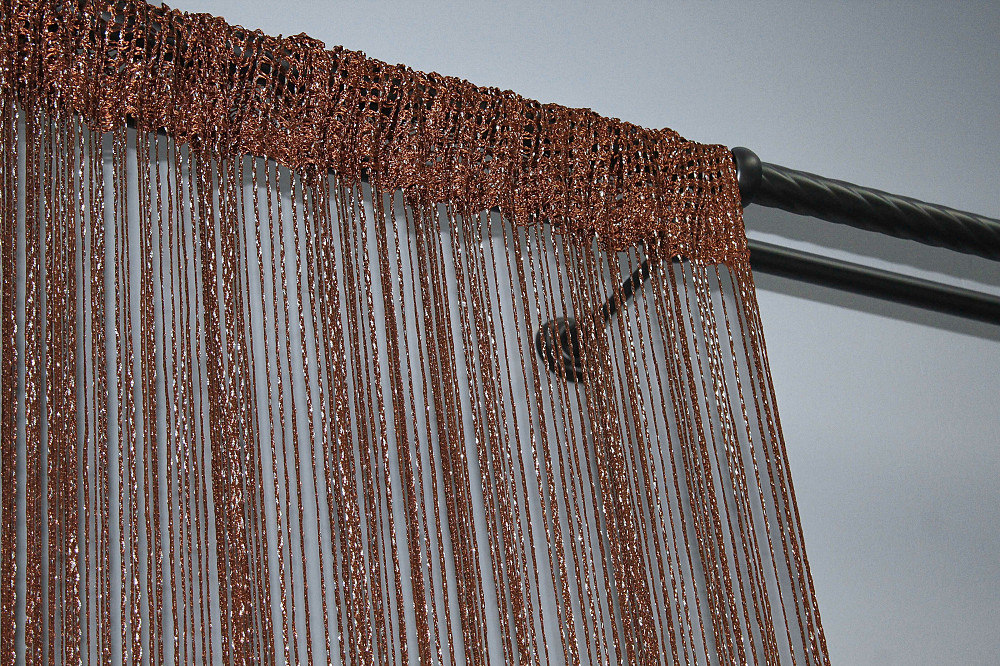 Штори-нитки "Кісея" з люрексом Коричневий 300х300см 1 шт (61-001) Київ - фото 8