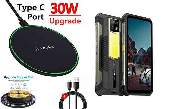 Бездротовий зарядний пристрій Copper до 30W для realme GT 8 Pro, USB-C, LED Київ