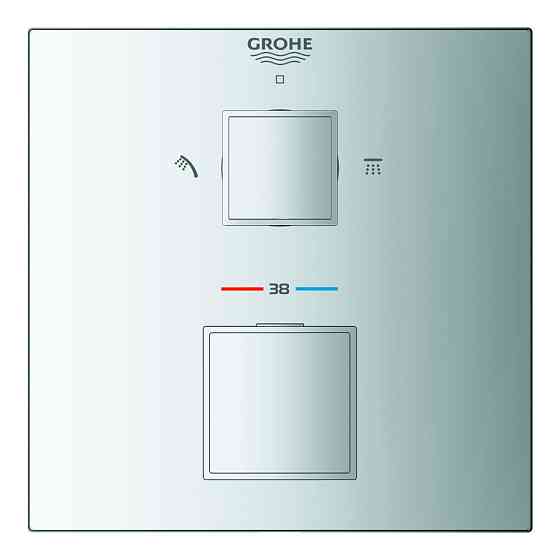 Термостат прихованого монтажу на 2 споживача Grohe Grohtherm Cube   ( 24154000 ) 31428 Харків