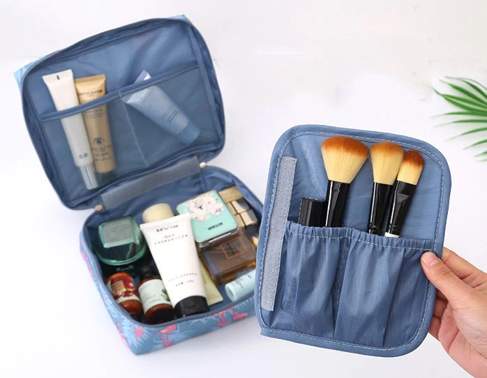 Женская косметичка Фламинго 85 на 165 на 210 мм серо-розовый Киев - изображение 4