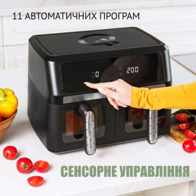 Мультипечь QUIN Air Fryer Dual Zone (YJ-1102AV) Винница - изображение 4