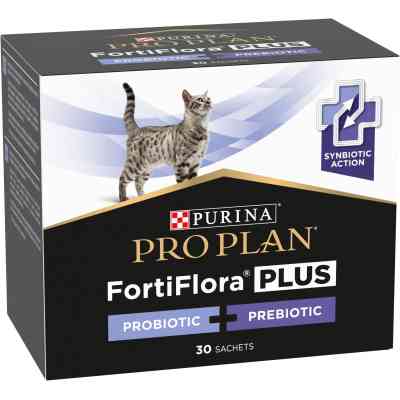 Пробіотична добавка для тварин Purina Pro Plan FortiFlora Plus Для котів і кошенят для підтримки нормальної мікрофлори кишківника 30 x 1.5 г (84452905 Вінниця