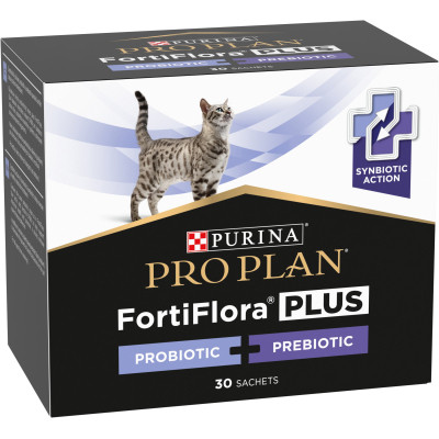 Пробіотична добавка для тварин Purina Pro Plan FortiFlora Plus Для котів і кошенят для підтримки нормальної мікрофлори кишківника 30 x 1.5 г (84452905 Вінниця - фото 4