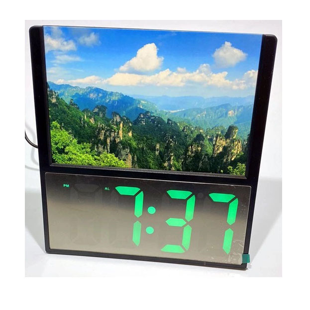 Красивий настільний годинник DS-6608, Практичний настільний годинник з підсвічуванням KS-42 Львів - фото 1