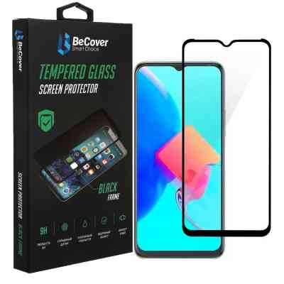 Стекло защитное BeCover Tecno Spark 8C (KG5n) Black (708161) Винница
