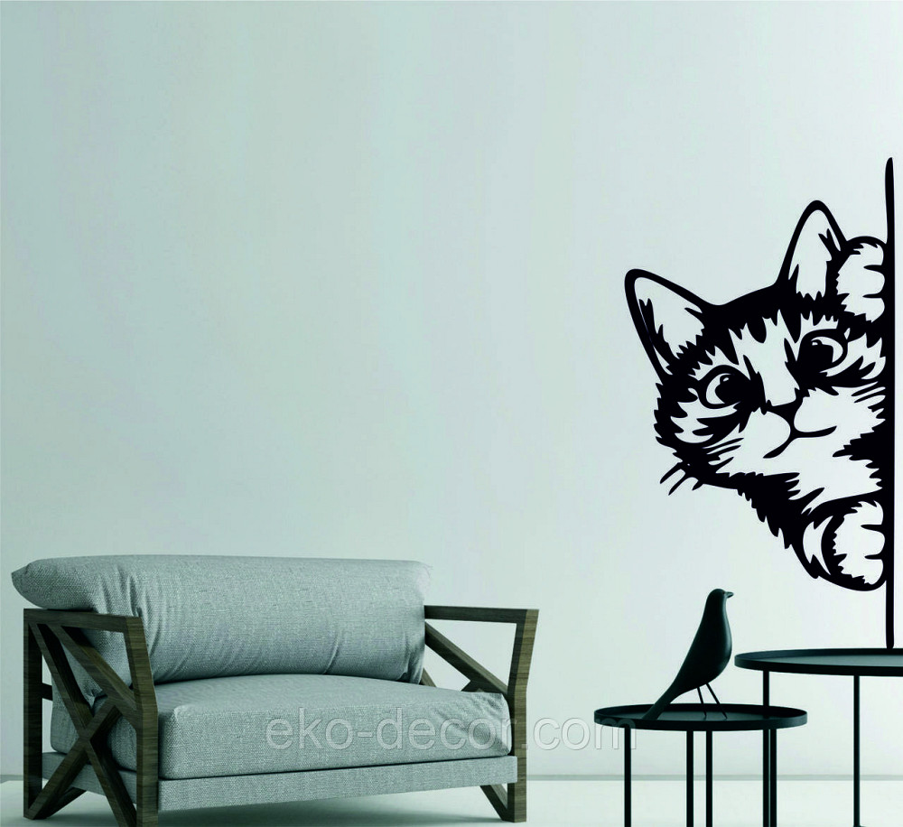 Декоративне настінне 3D Панно «Кіт» Декор на стіну з об'ємом (ціна за 1 шт) Київ - фото 4